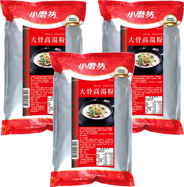 小磨坊 大骨高湯粉, 1kg, 3包