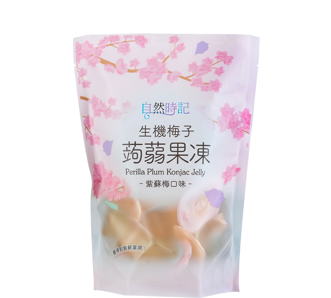 Nature Time 自然時記 生機梅子蒟蒻果凍 紫蘇梅口味, 572g, 1袋