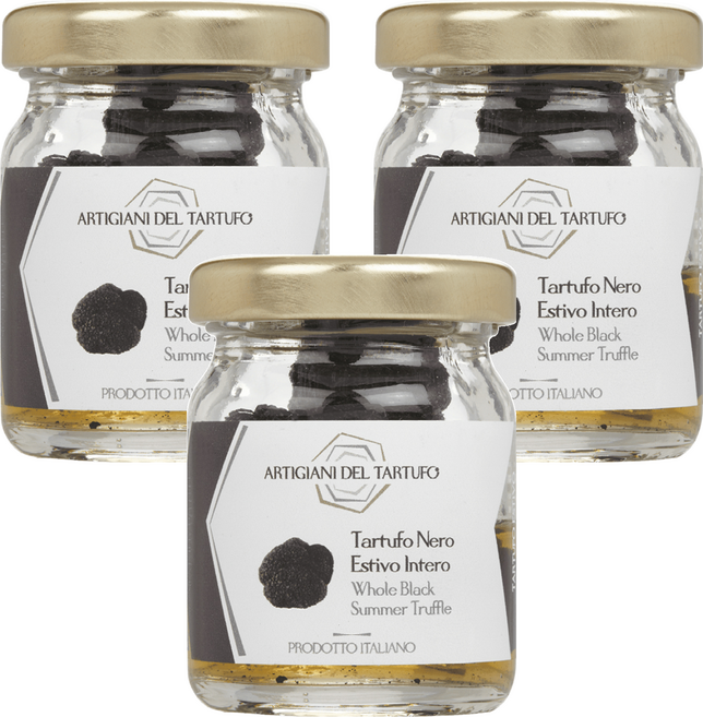ARTIGIANI DEL TARTUFO 職人 夏季整粒黑松露, 30g, 3罐