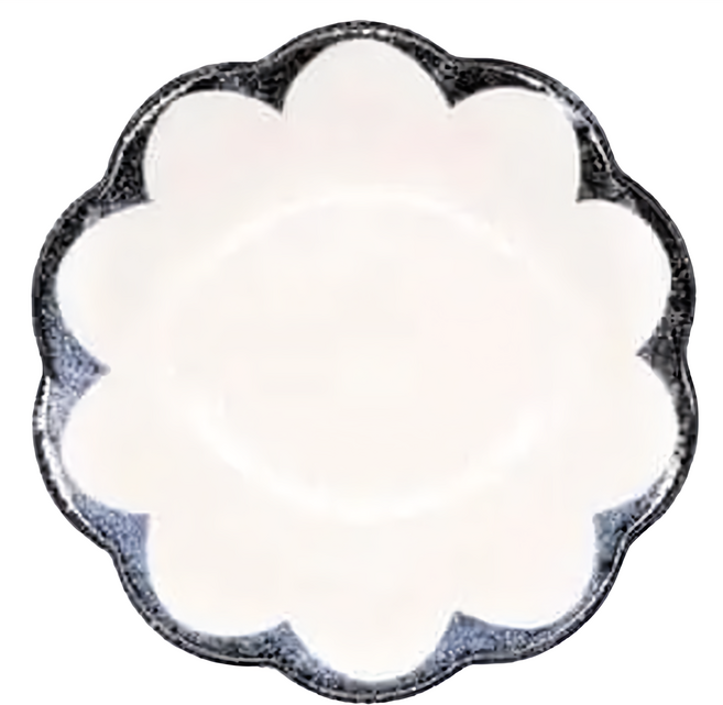 Ciao Li 僑俐餐瓷 8花湯盤 陶瓷 日本產, 藍茉莉, 1個