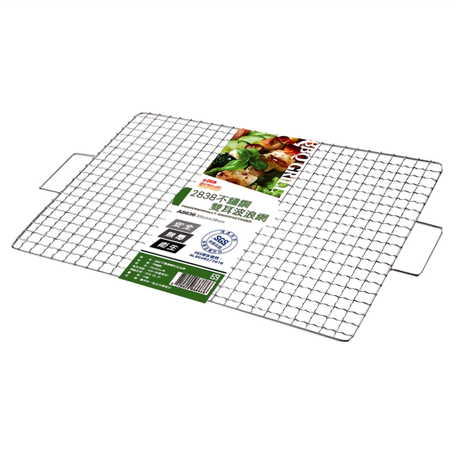 點秋香 2838 不鏽鋼雙耳波浪網 SGS, 28 x 38cm, 1個