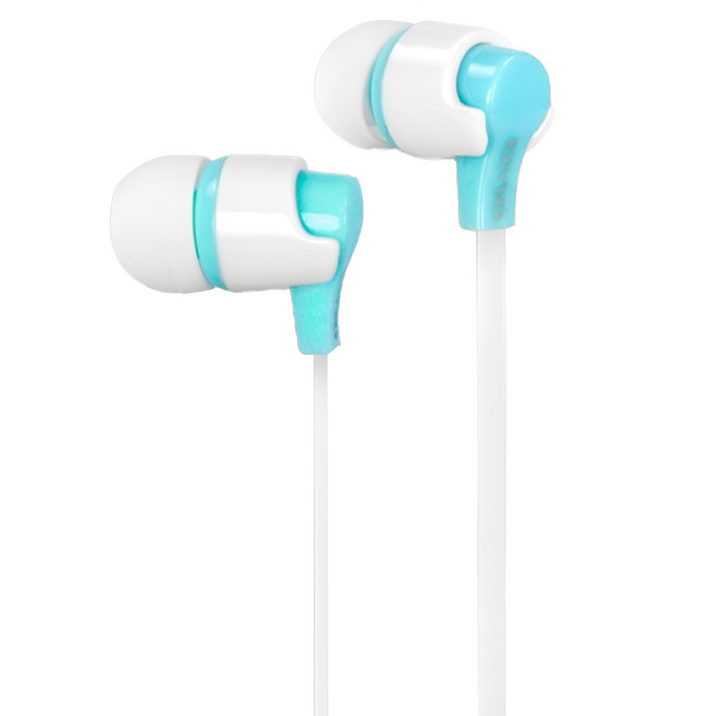 KINYO 粉彩造型入耳式耳機, EMP45BU, 藍色, 1組