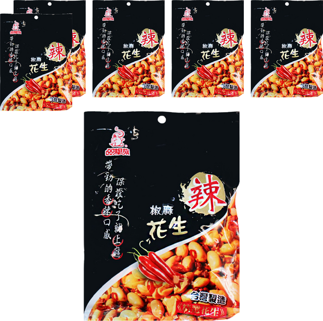 品味食族 椒麻花生, 180g, 6包