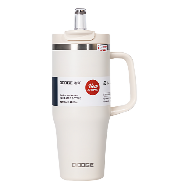 DODGE 道奇 尊爵吸管雙飲保溫杯 DB-24581-900, 900ml, 顏色隨機, 1個