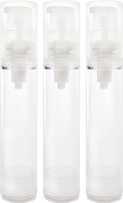 台灣 COSMOS AS 乳液真空瓶 10ml, 透明色, 3個