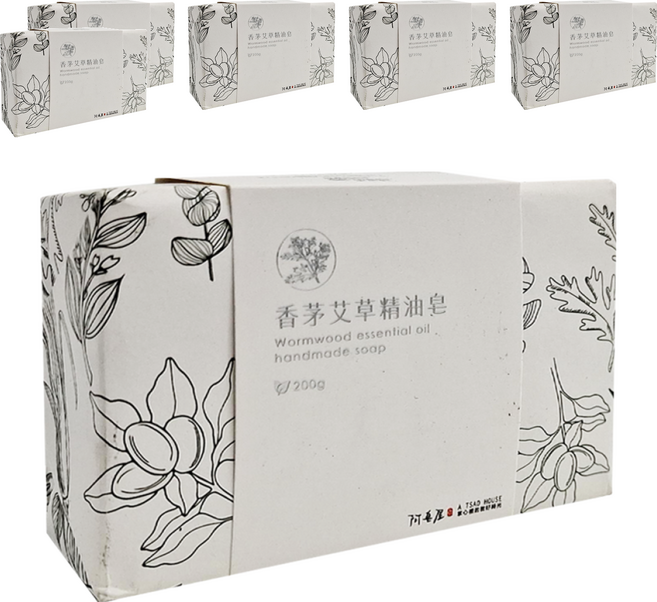 A TSAO HOUSE 阿皂屋 香茅艾草精油手工皂 200g, 6組