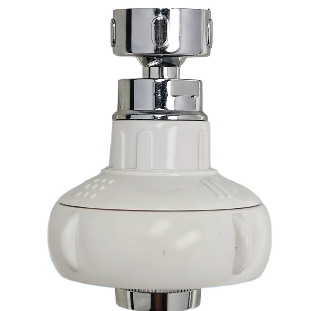 Elephant Waters 沐象 舒柔三段式節水器 360度旋轉 節水25-30%, 銀色 + 白色, 1個