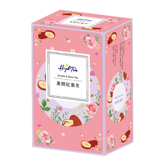 High Tea 伂橙 紅棗茶 無咖啡因 獨立茶包設計, 5g, 8包, 1盒