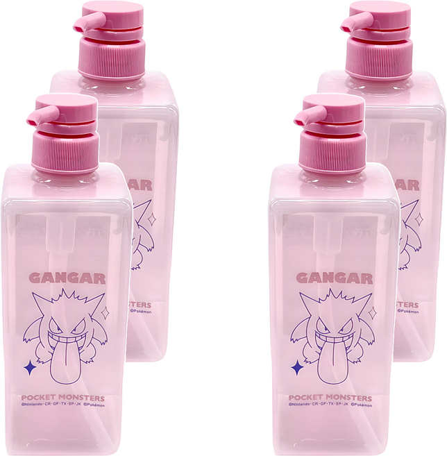 PoKeMoN 寶可夢 沐浴空罐 耿鬼 6.6 x 6.6 x 22cm 600ml, 4件