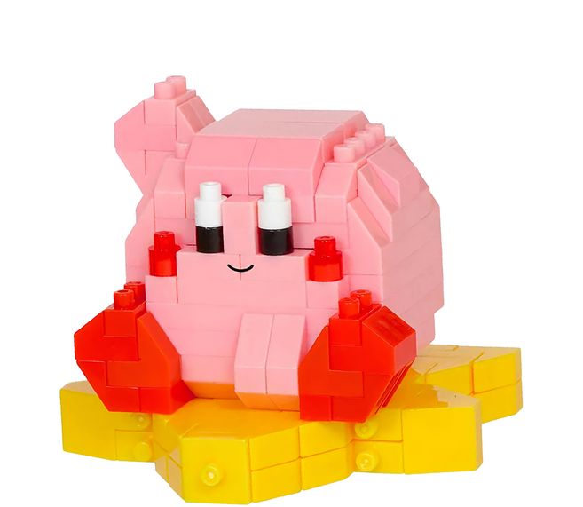 nanoblock 河田積木 卡比之星 迷你積木 拼裝積木 益智玩具, 粉色, 1盒