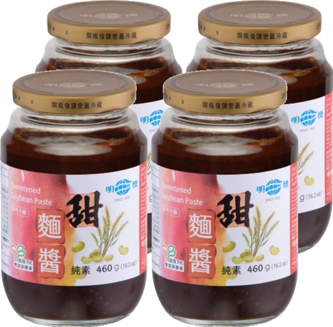 明德甜麵醬 460g 純素, 4罐