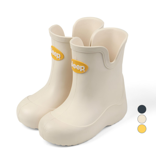 JEEP 兒童雨靴 象牙白