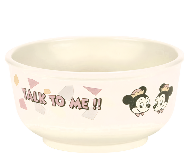 Skater XP23AG 塑膠碗學習碗 230ml, 米奇家族 白色, 1個