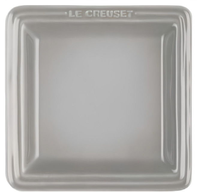 LE CREUSET 瓷器正方盤, 迷霧灰, 1個