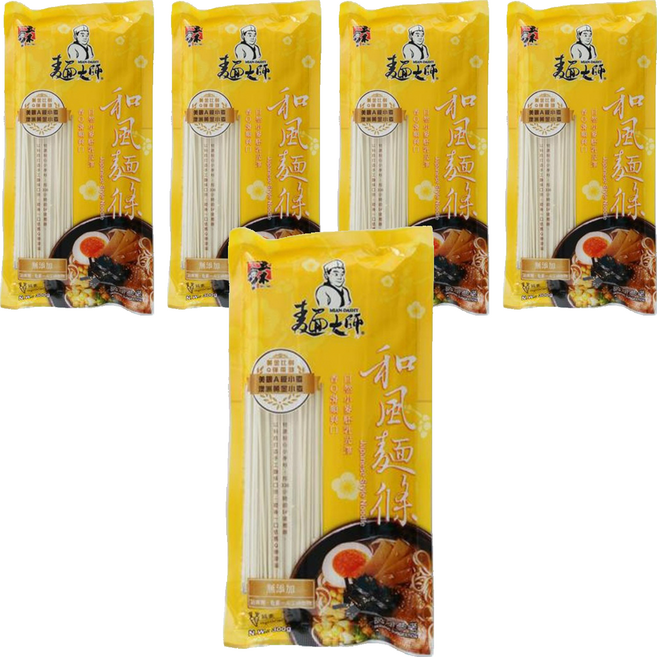 五木 和風麵條 日本風味 不含防腐劑不漂白 安心食用, 300g, 5包