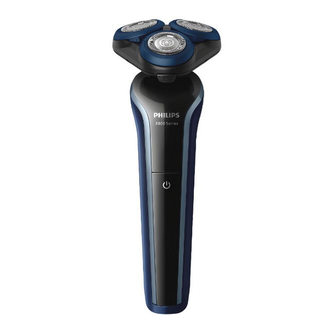 PHILIPS 飛利浦 三刀頭電動刮鬍刀, S3608, 寶藍色