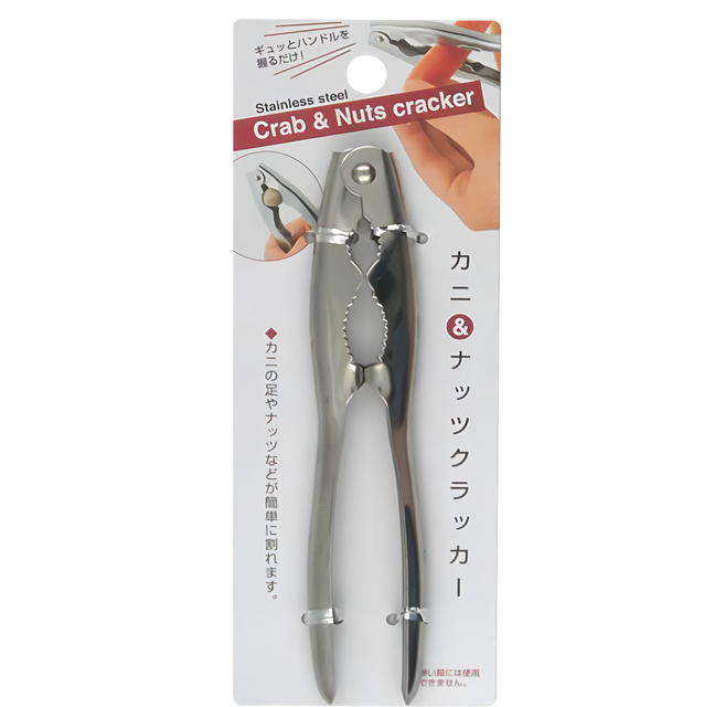 日本ECHO螃蟹堅果夾 150 x 30mm 3件組, 銀色, 1組