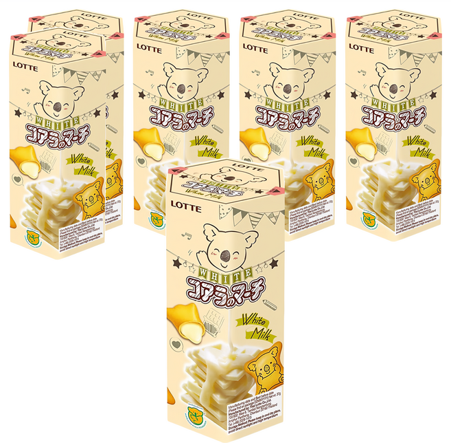 LOTTE 樂天 小熊餅 香濃煉乳風味, 37g, 6盒