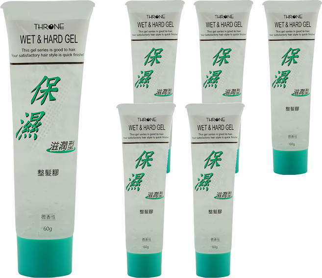 THRONE 斯儂恩 保濕整髮膠 微香, 60g, 6條