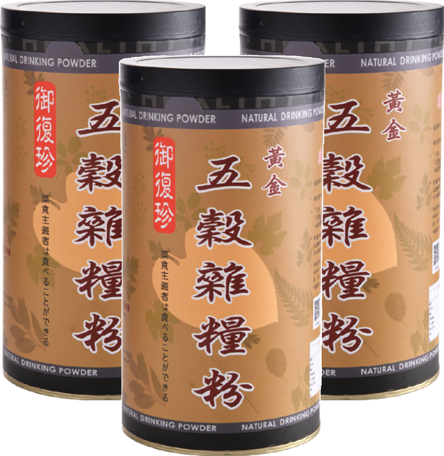 御復珍 黃金五穀雜糧 無添加糖 純素食, 500g, 3罐