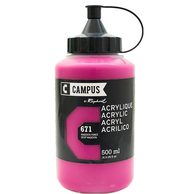 Raphael CAMPUS 康普思 壓克力顏料 N131761 671 深品紅, 500ml, 1色