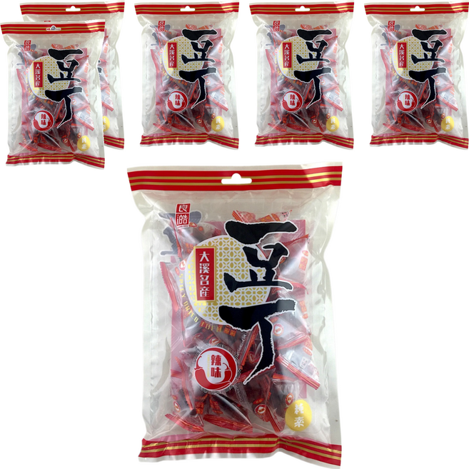 良澔 大溪名產豆丁 辣味, 220g, 6袋