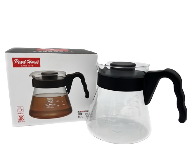 Pearl Horse 寶馬 經典玻璃壺, 750ml, 1個, 咖啡壺