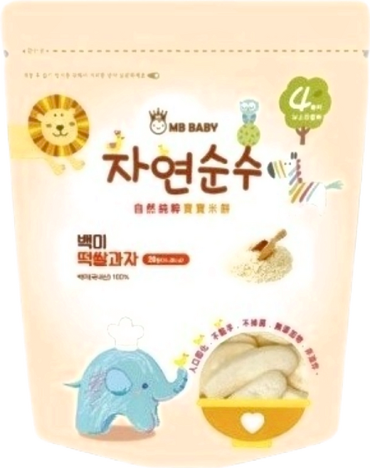 MB BABY 萌寶寶 大米餅 4個月以上, 原味, 20g, 1包