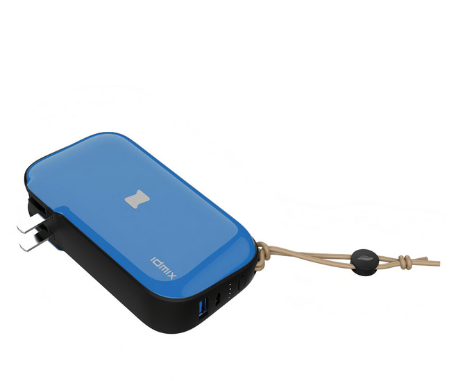 IdmIx MR CHARGER 10000 無線充電行動電源, CH06, 藍色