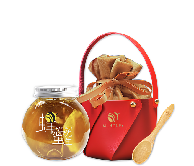 Mr.HONEY 蜂蜜先生 蜂蜜提籃組 蜂蜜漬竹薑, 240g, 1罐