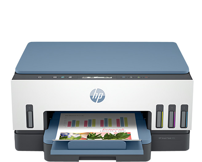 hp 惠普 SmartTank725相片彩色無線連續供墨多功能印表機 原廠保固, SNPRC-2102-02, 白色 + 藍色