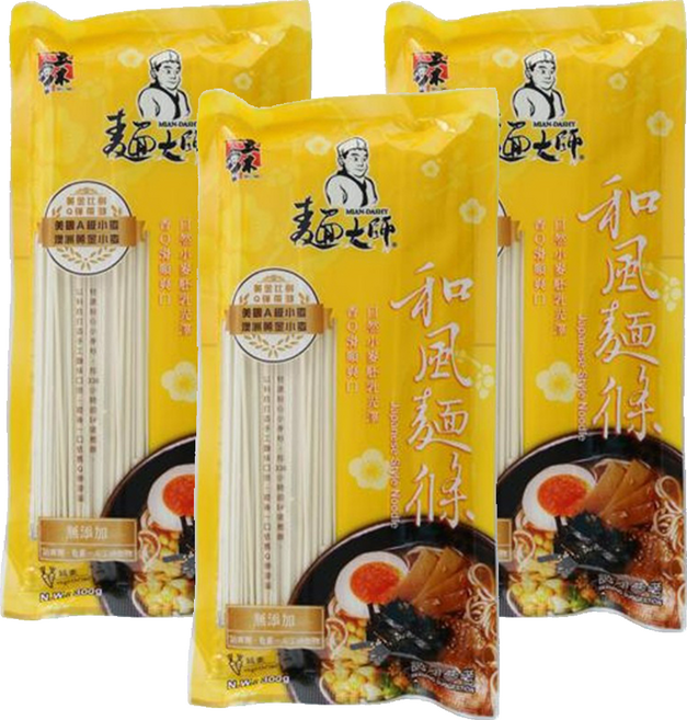 五木 和風麵條 日本風味 不含防腐劑不漂白 安心食用, 300g, 3包