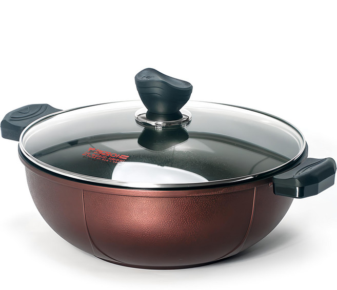Kitchen-Art 錦上添花系列 多用途鍋 附鍋蓋 IH電磁爐適用, 36cm, Brown, 1個