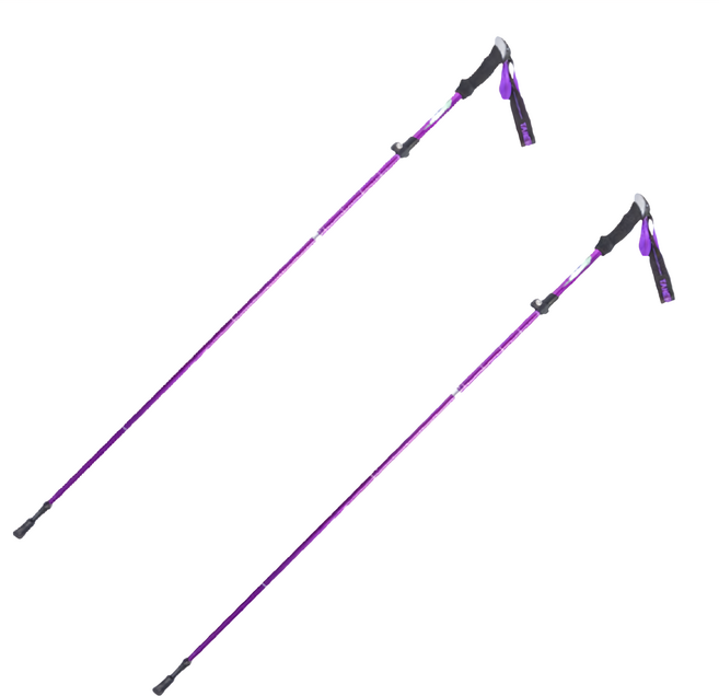 tanerdd 鋁合金登山杖, 紫色, 2支
