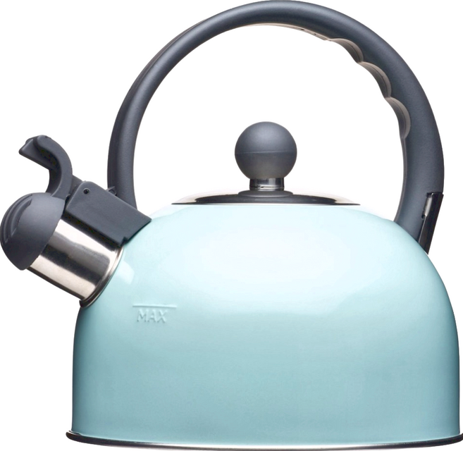 KitchenCraft 復古笛音壺, 藍色, 1.3L, 1個