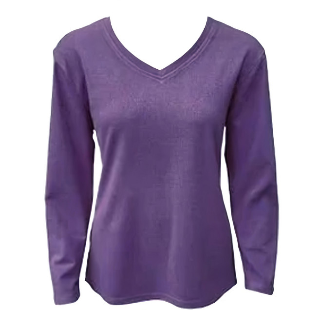 Partner dear 女款羊絨V領厚保暖衣