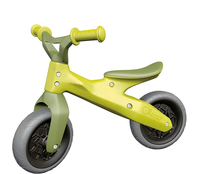 chicco ECO+輕量平衡滑步車, 綠色 + 黃色, 68cm, 1個