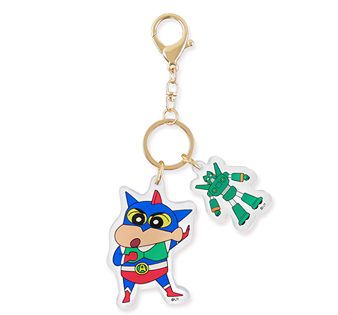 Miravivi 蠟筆小新鑰匙圈, 動感超人 多色, 1個