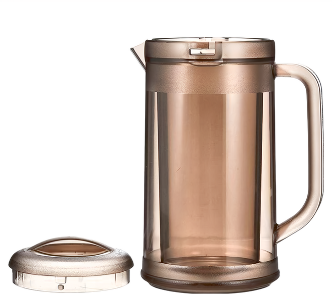 弁慶 雙層強力冷水壺 圓 HF-630, 棕色, 1.7L, 1個