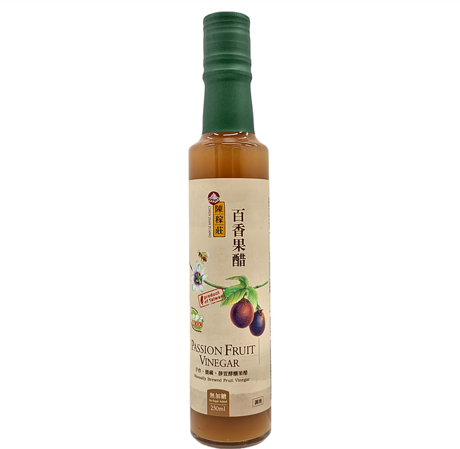 陳稼莊 百香果醋 無加糖, 250ml, 1瓶