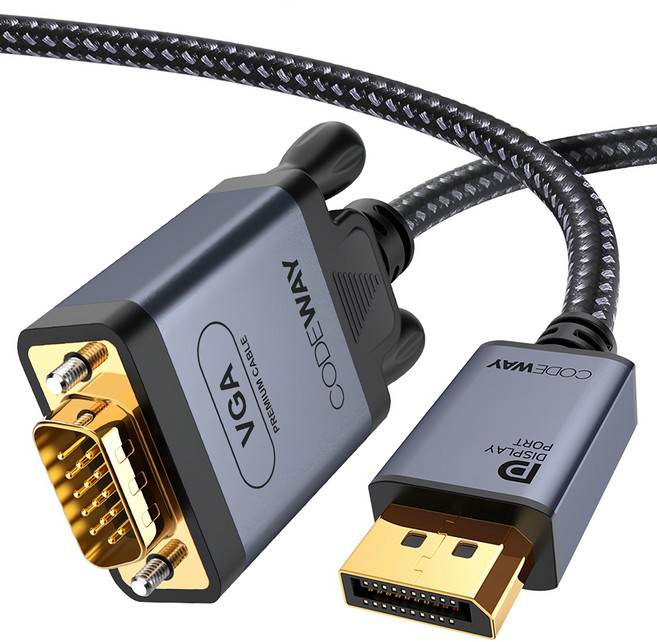 CODEWAY FullHD 60Hz DP公轉D-sub VGA轉接線, 1條, 1.5m