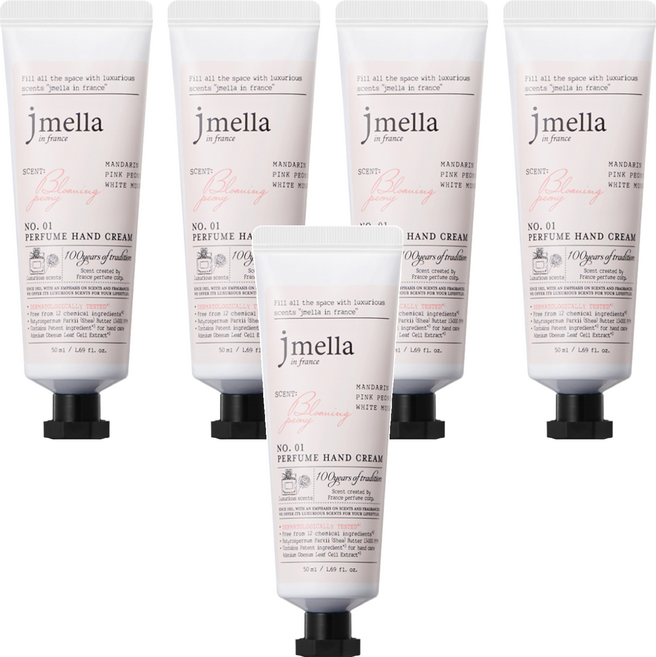 jmella 香氛護手霜 NO.01 花園舞會, 50ml, 5條
