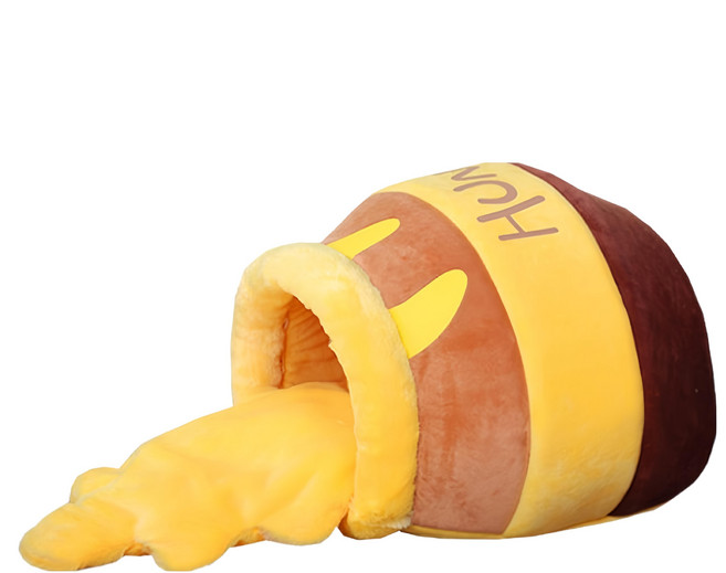 YOGiSSO 蜂蜜罐造型貓屋, 棕色 + 黃色, 1個