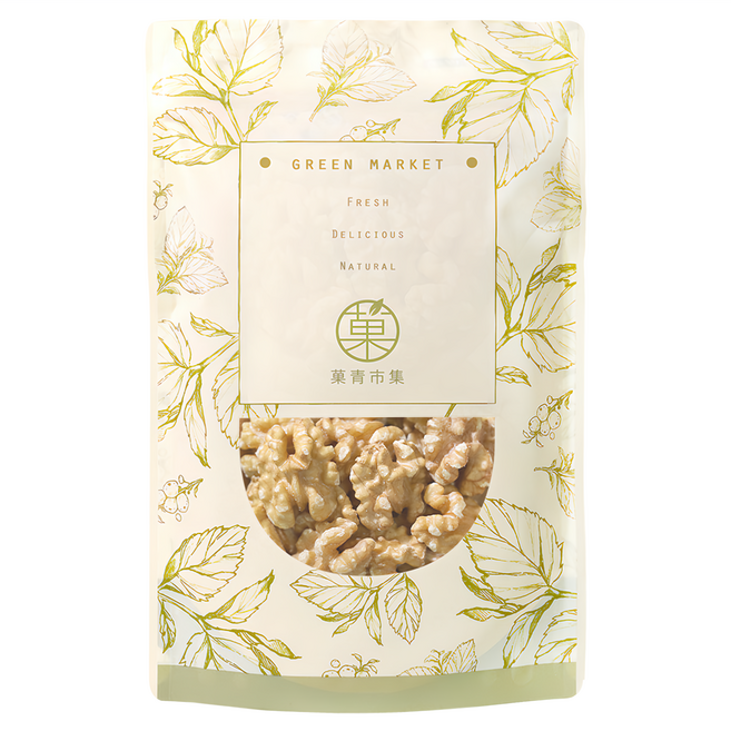 GreenMarket 菓青市集 美國原味生核桃/堅果/核桃仁, 230g, 1包