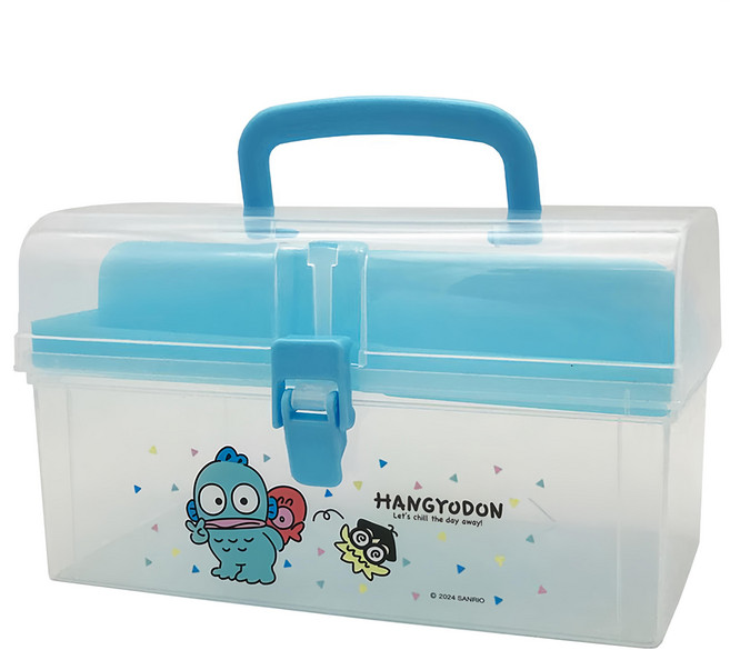 HANGYODON 人魚漢頓 PP手提置物盒, 藍色, 1個