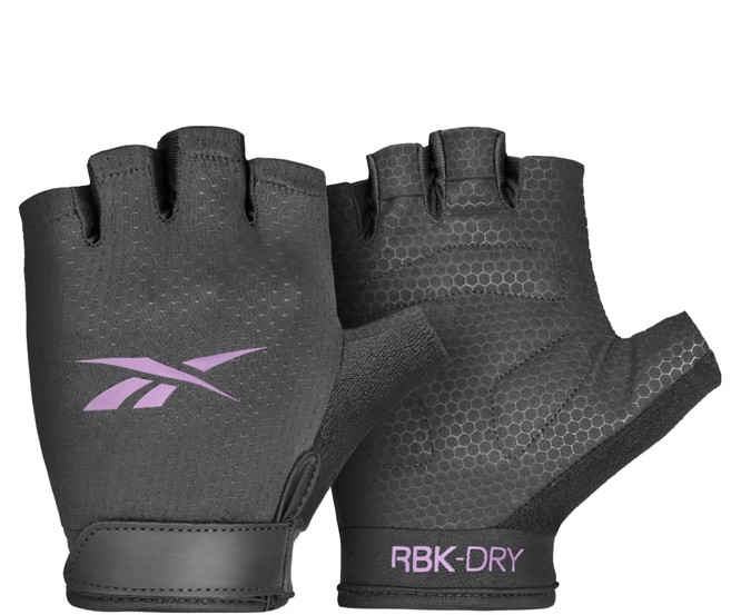 Reebok 銳步 Fitness Gloves 短指透氣健身手套, 粉色, 1雙
