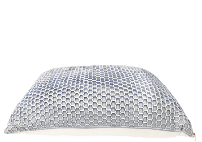 E-ROU 伊柔寢飾 超冰凍果膠羽絲絨獨立筒枕, 白色