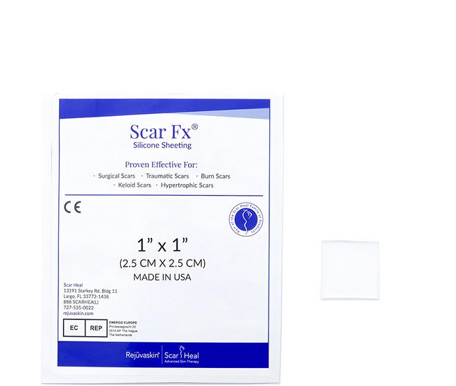Rejuvaskin Scar Heal Scar Fx 疤痕護理矽膠片 2.5 x 2.5cm 10g, 1個