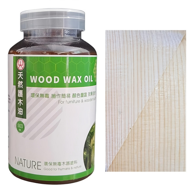山仁 護木油 洗白 天然 快乾型 500ml 低味無毒, 1罐
