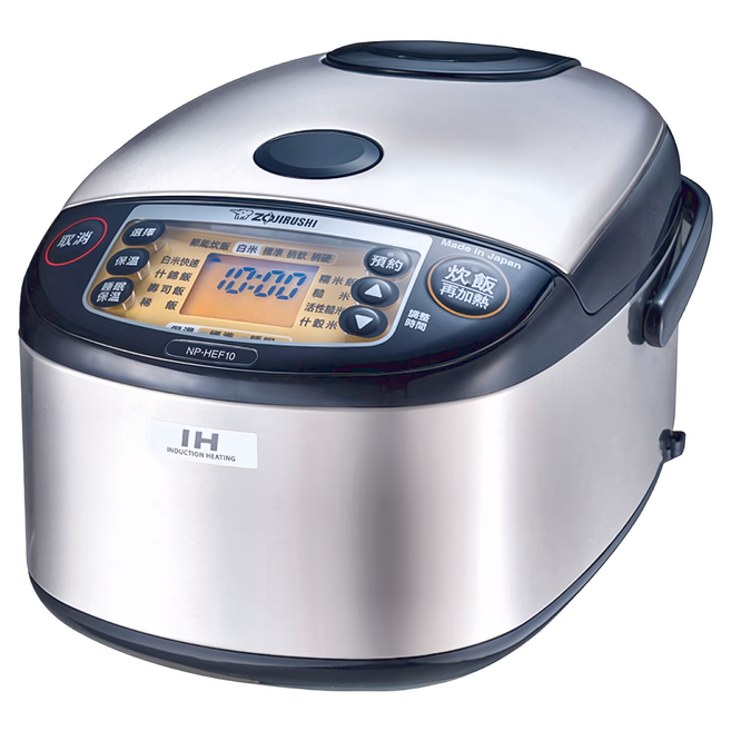 ZOJIRUSHI 象印 IH豪熱沸騰微電腦電子鍋 10人份, NP-HEF18, 藍色 + 不鏽鋼色